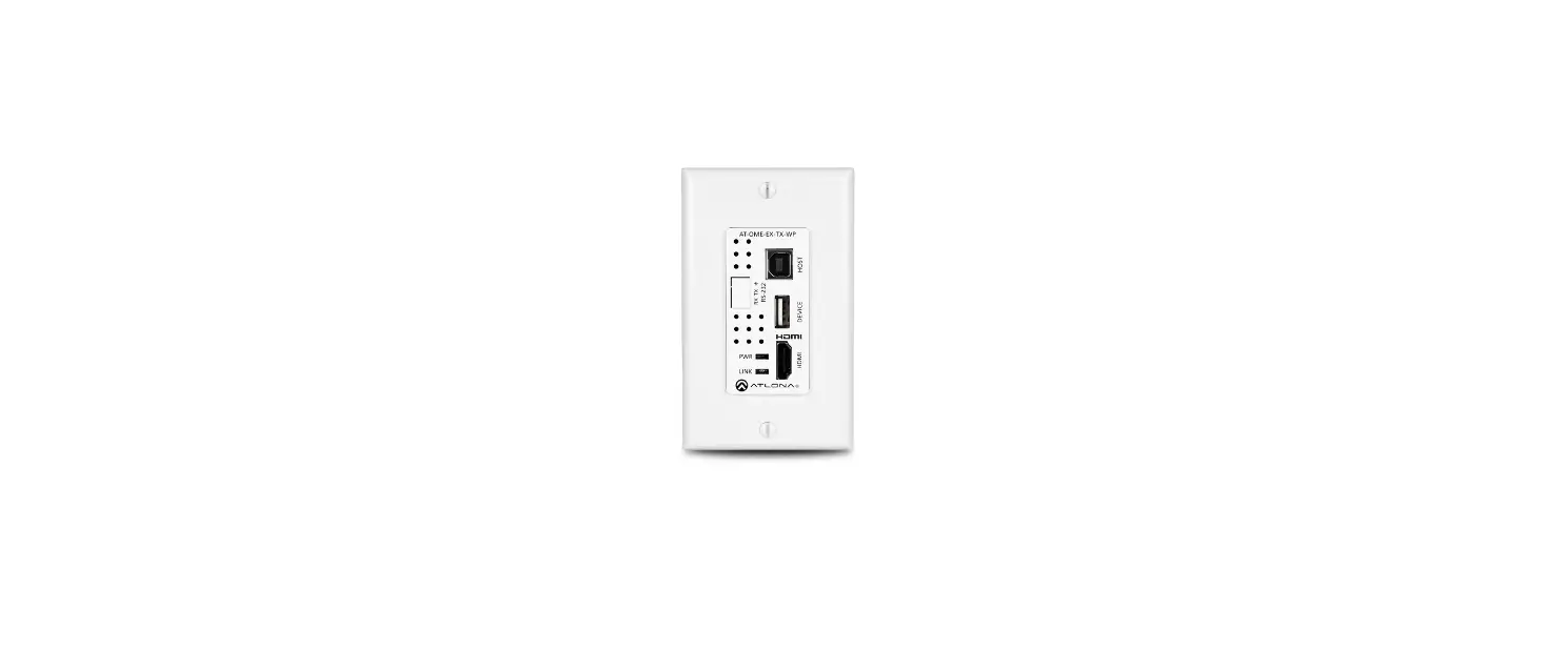 Atlona At-ome-ex-tx-wp Omega 4k Or Uhd Wallplate Transmitter For Hdmi Installation Guide