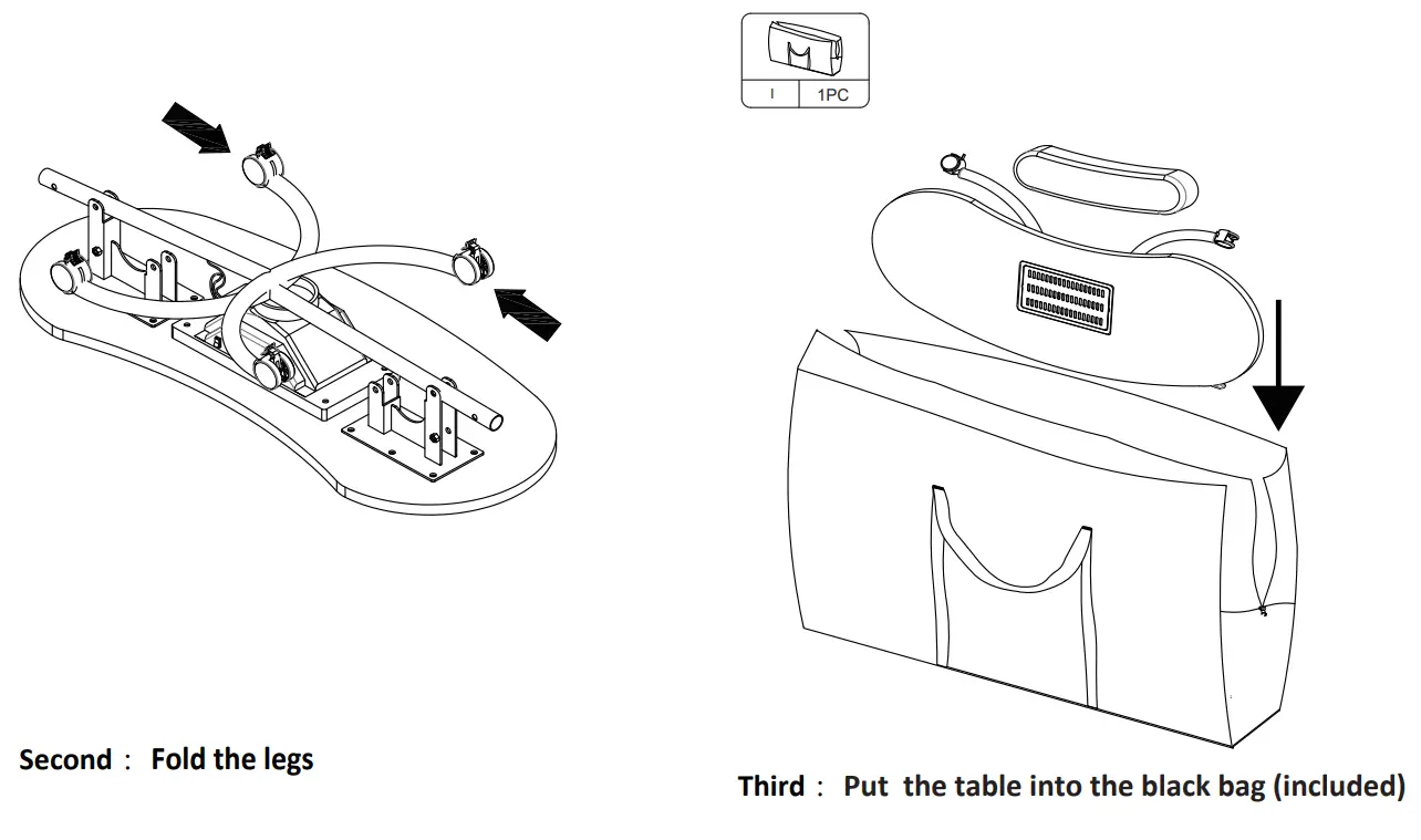 JAXPETY MR11F0220 Portable Nail Manicure Table with Electric Dust Collector 8