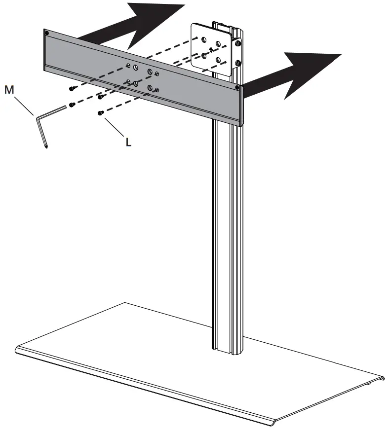 kanto TTS150 Tabletop TV Stand - Attach TV Plate
