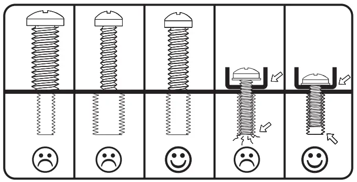 kanto TTS150 Tabletop TV Stand - Screws and Spacers