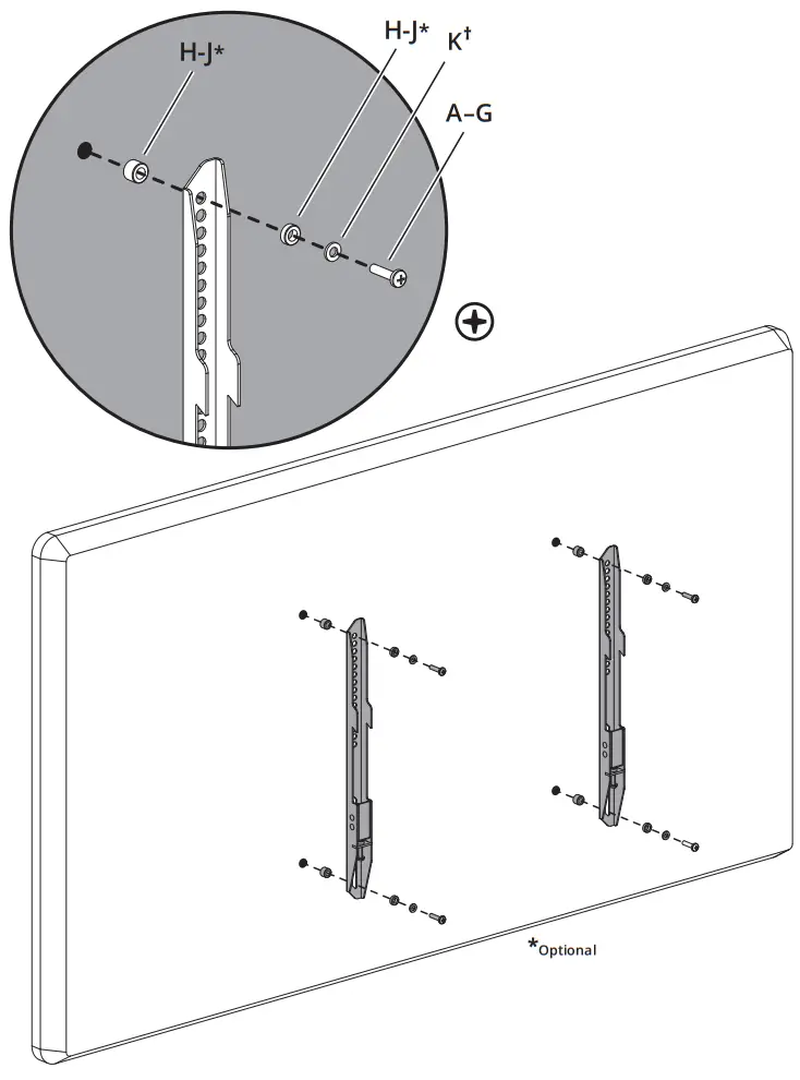 kanto TTS150 Tabletop TV Stand - Spacers for Irregular1