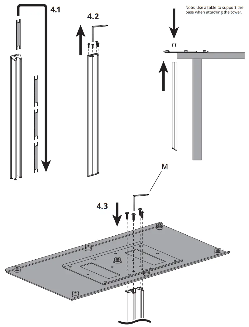 kanto TTS150 Tabletop TV Stand - fig 2