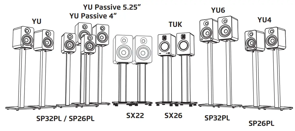 kanto TTS150 Tabletop TV Stand - fig 3