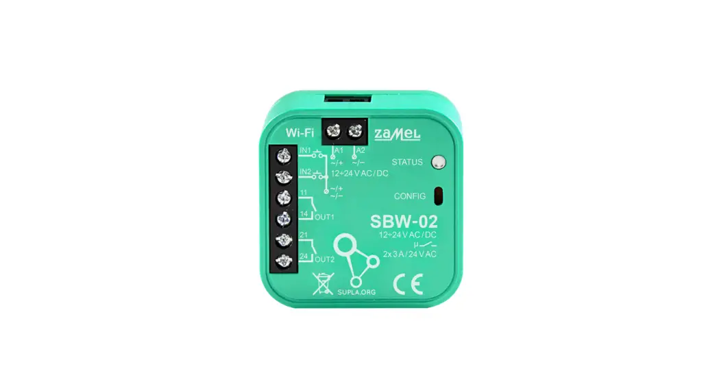 Zamel Sbw-02 Wi-fi 2-channel Gate Controller User Manual Zamel Sbw-02 Wi-fi 2-channel Gate Controller User Manual
