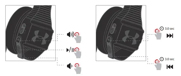 JBL Sport Wireless Train Headphone - CONTROLLING MUSIC