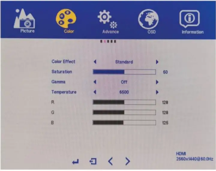 kogan KAMN27QUCMA 27 inch QHD IPS USB-C Freesync 75Hz Monitor User Guide - Color