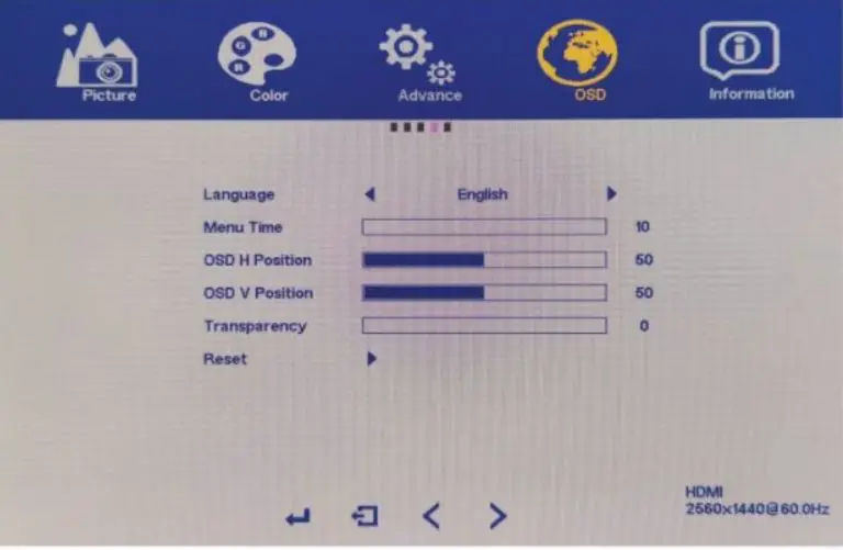 kogan KAMN27QUCMA 27 inch QHD IPS USB-C Freesync 75Hz Monitor User Guide - OSD