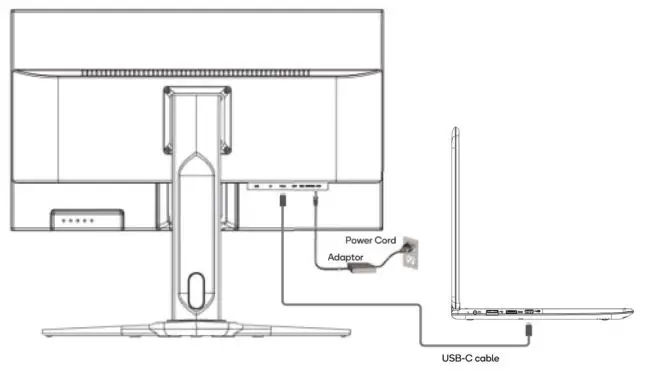 kogan KAMN27QUCMA 27 inch QHD IPS USB-C Freesync 75Hz Monitor User Guide - USB -C Setup