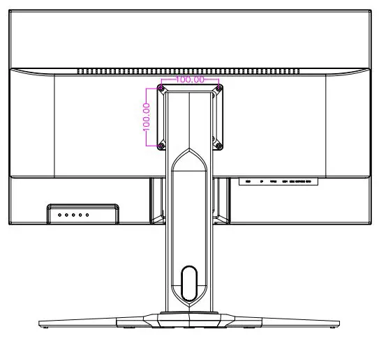kogan KAMN27QUCMA 27 inch QHD IPS USB-C Freesync 75Hz Monitor User Guide - Vesa Mount