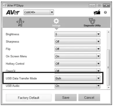 AVer CAM340 Ultra HD 4K Huddle Room Collaboration - Transfer Mode