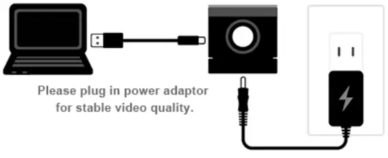 AVer CAM340 Ultra HD 4K Huddle Room Collaboration -power adapter