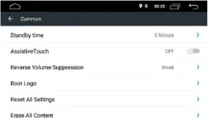 Car lnfotainment General Settings A