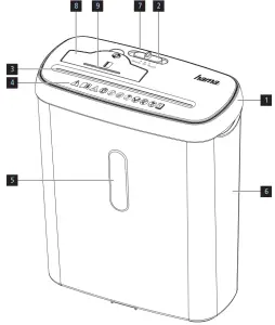 hama 00050542 Shredder BASIC S8CD - overview