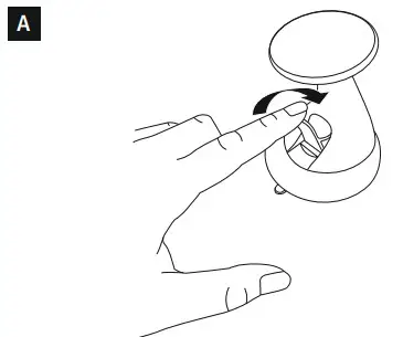 hama 210509 Smartphone Holder MagLock with Suction Cup - A