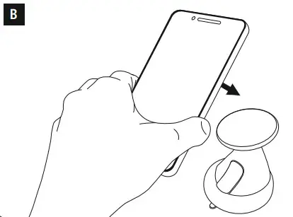 hama 210509 Smartphone Holder MagLock with Suction Cup - B