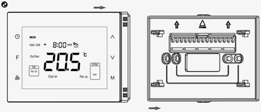 Dettson 2-Stage WiFi Thermostat R02P033- Step 2