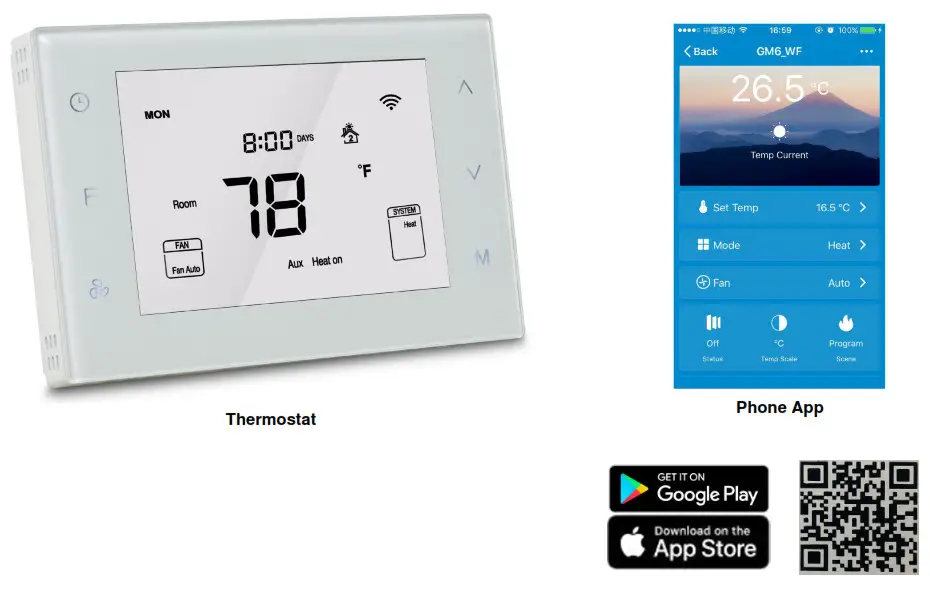 Dettson 2-Stage WiFi Thermostat R02P033