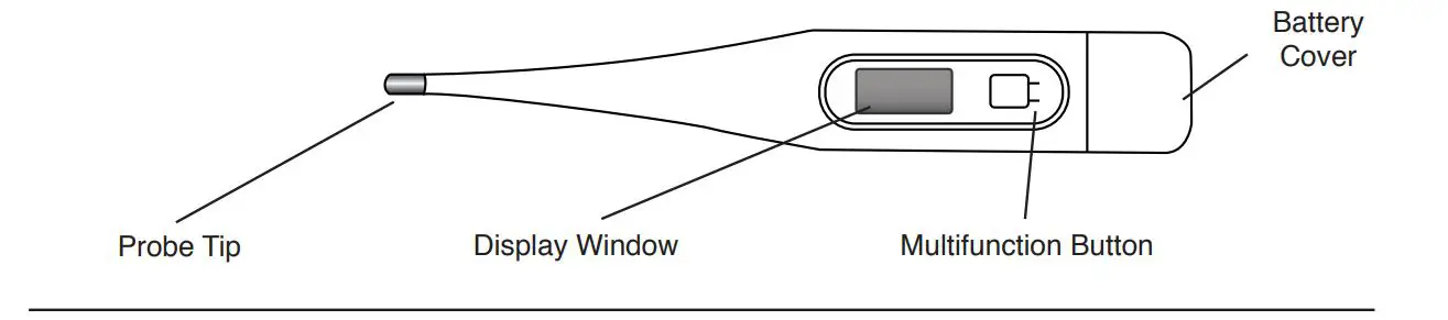 HOPKINS 570410 Digital Stick Thermometer - Parts and Assembly