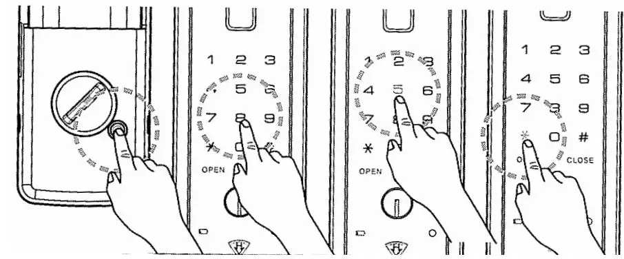 DIGITAL LOCK Auxiliary Lock Premium Digital Door Lock User Manual - Automatic locking time setting change method