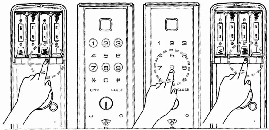 DIGITAL LOCK Auxiliary Lock Premium Digital Door Lock User Manual - Way to delete all the remote controllers