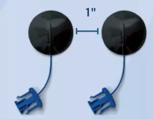 Pads must NEVER touch each other.