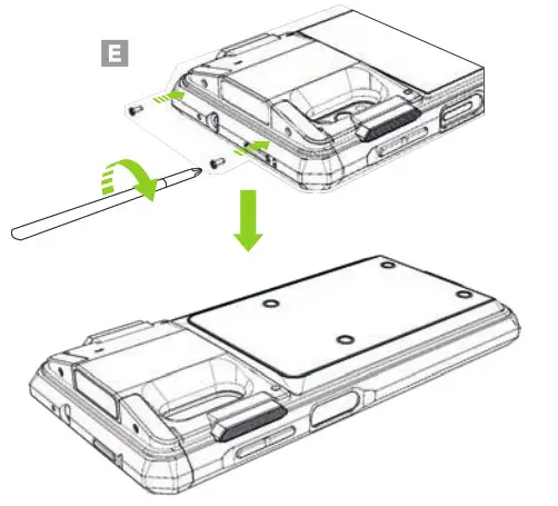 KOAMTAC SKXPro 2D Imager SmartSled for XCover- Assembly 4