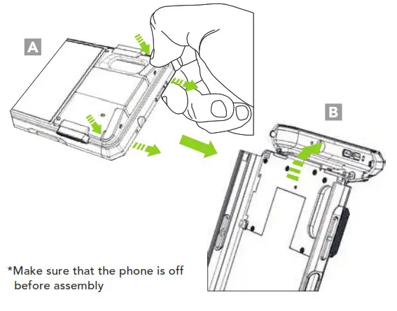 KOAMTAC SKXPro 2D Imager SmartSled for XCover- Assembly