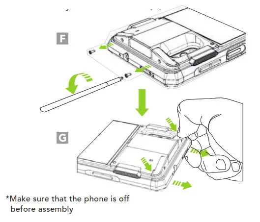 KOAMTAC SKXPro 2D Imager SmartSled for XCover- remove