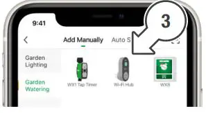 HOLMAN WiFi Controlled Hub Socket with Trimer User Manual - Tap Garden watering and choose wifi hub