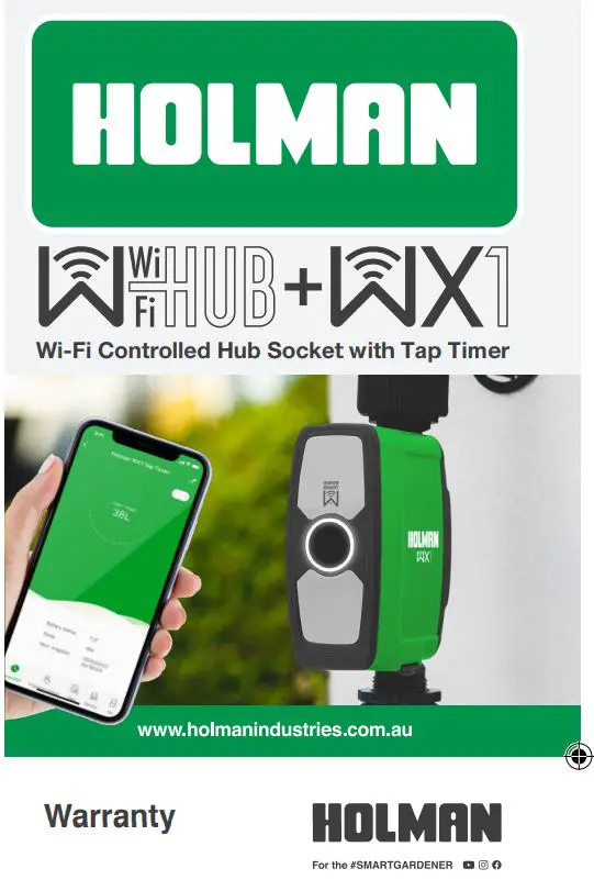 HOLMAN WiFi Controlled Hub Socket with Trimer User Manual