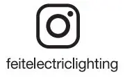 FEIT Electric LED Smart Camera Panel Light with Pan and Tilt Instruction Manual - Instagram Logo