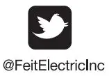 FEIT Electric LED Smart Camera Panel Light with Pan and Tilt Instruction Manual - Twitter Logo