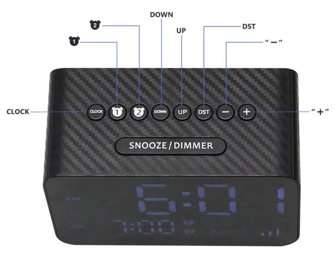 Kungfuking Alarm Clock for Heavy Sleepers- Package Include