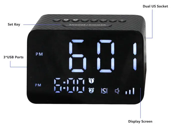 Kungfuking Alarm Clock for Heavy Sleepers