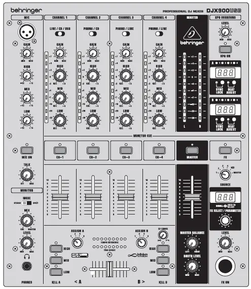 Behringer DJ Mixer User Guide