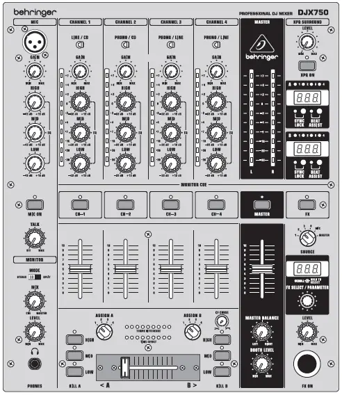 Behringer DJ Mixer User Guide