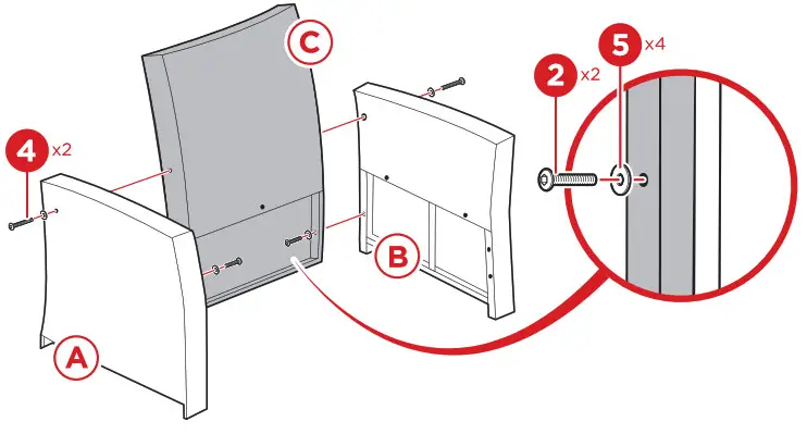 BCP SKY5801 7 Seater Wicker Dining Set - Product Assembly Chair 1