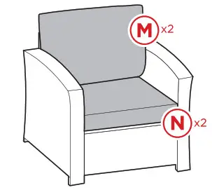 BCP SKY5801 7 Seater Wicker Dining Set - Product Assembly Cushions 1