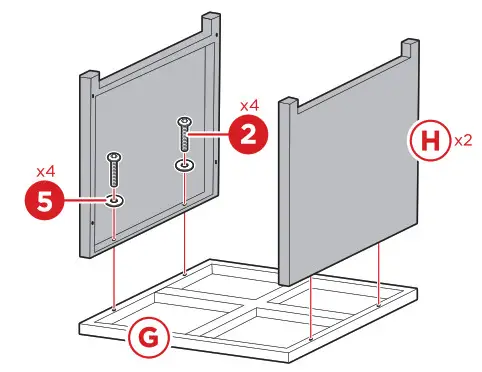 BCP SKY5801 7 Seater Wicker Dining Set - Product Assembly Stool 1