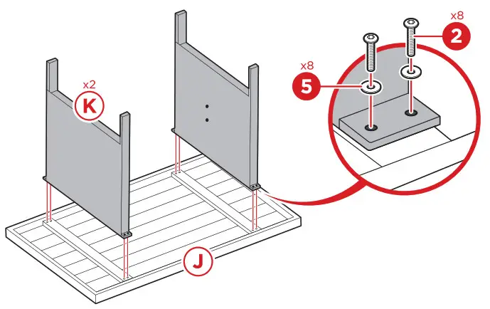 BCP SKY5801 7 Seater Wicker Dining Set - Product Assembly Table 1