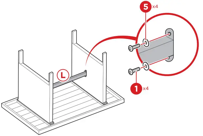 BCP SKY5801 7 Seater Wicker Dining Set - Product Assembly Table 2