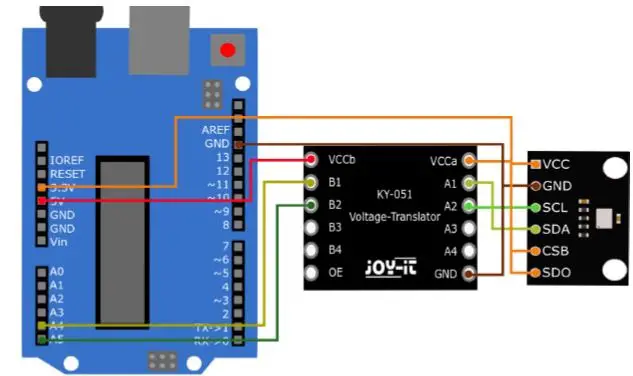 JOY-it SEN-KY052 Temperature and Air Pressure Sensor Fig3