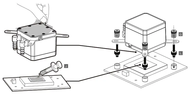 COUGAR 3MAQU360 0001 Aqua 360 High Performance CPU Cooler- 3