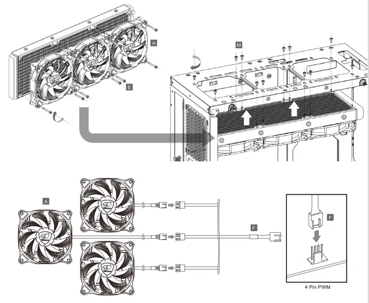COUGAR 3MAQU360 0001 Aqua 360 High Performance CPU Cooler- INSTALLATION
