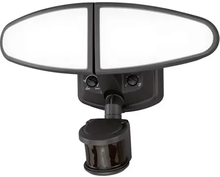 VAXCEL T0174 Kappa LED 8-Inch Bronze Outdoor Motion Sensor Flood