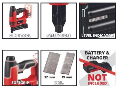 Einhell TE-CN 18 Li-Solo Cordless Nailer-fig2