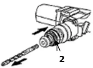 Remove drill or chisel