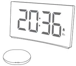 ROCAM HM347B Electric Alarm Clock and Wireless Bed Shaker 1