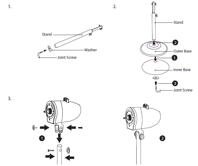 LOGIK-L16PFGM17 16 Inch-Gun-Metal-Pedestal-Fan- fig 2