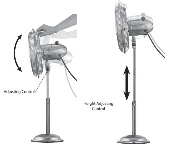 LOGIK-L16PFGM17 16 Inch-Gun-Metal-Pedestal-Fan- fig 5